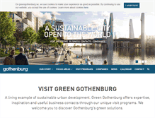 Tablet Screenshot of greengothenburg.se